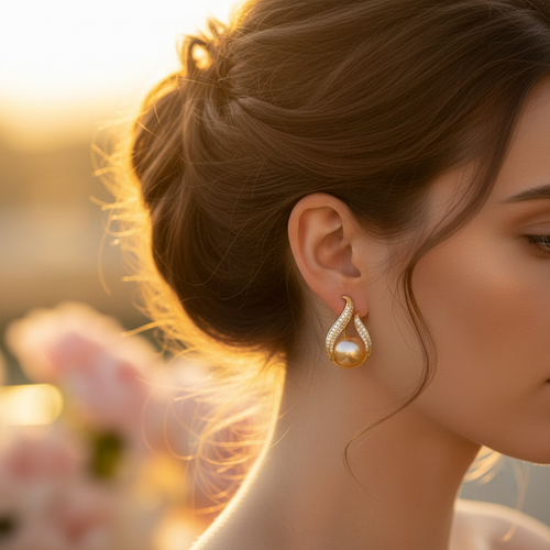 Earrings Worn Lifestyle